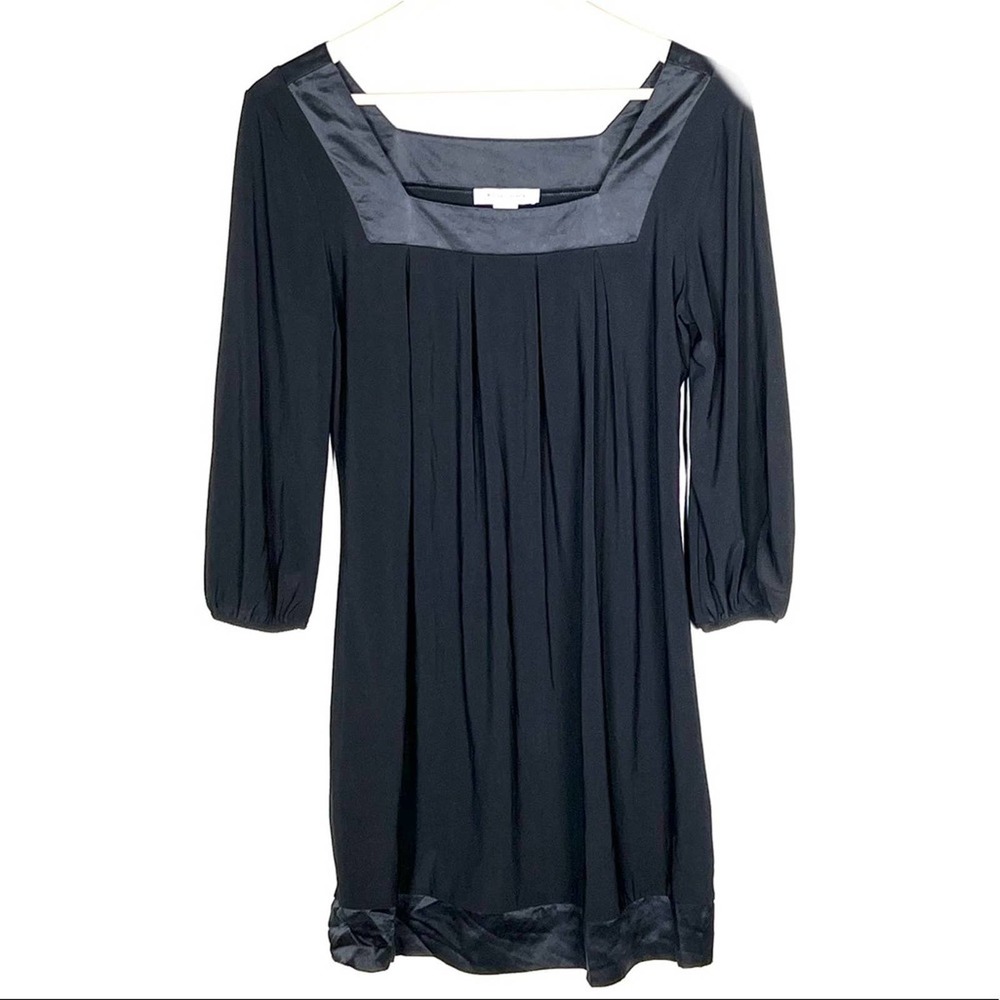 White House Black Market Black Long Sleeve Dress
